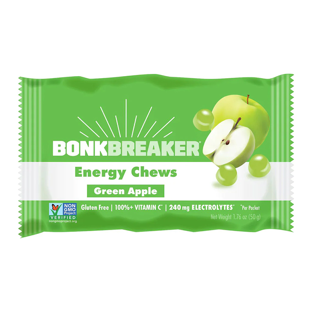 Bonk Breaker Energy Chews, Green Apple, 10/Count