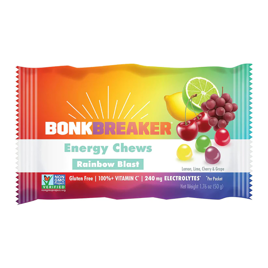 Bonk Breaker Energy Chews, Rainbow Blast, 10/Count