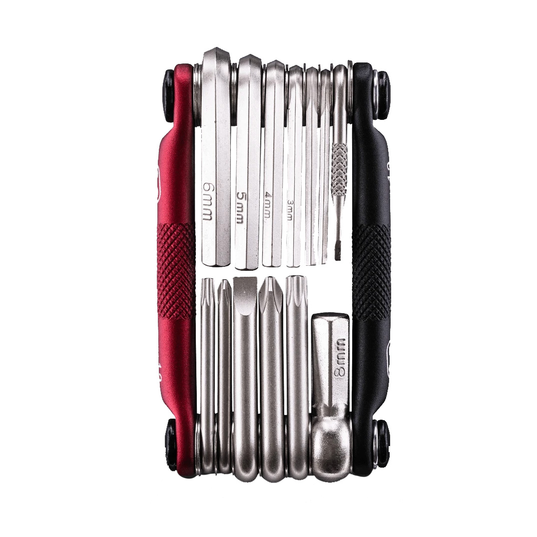 Crankbrothers Multi-13 Mini Tool, Matte Black/Red