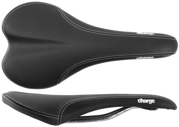 Charge Bikes Knife Saddle, Titanium, Black