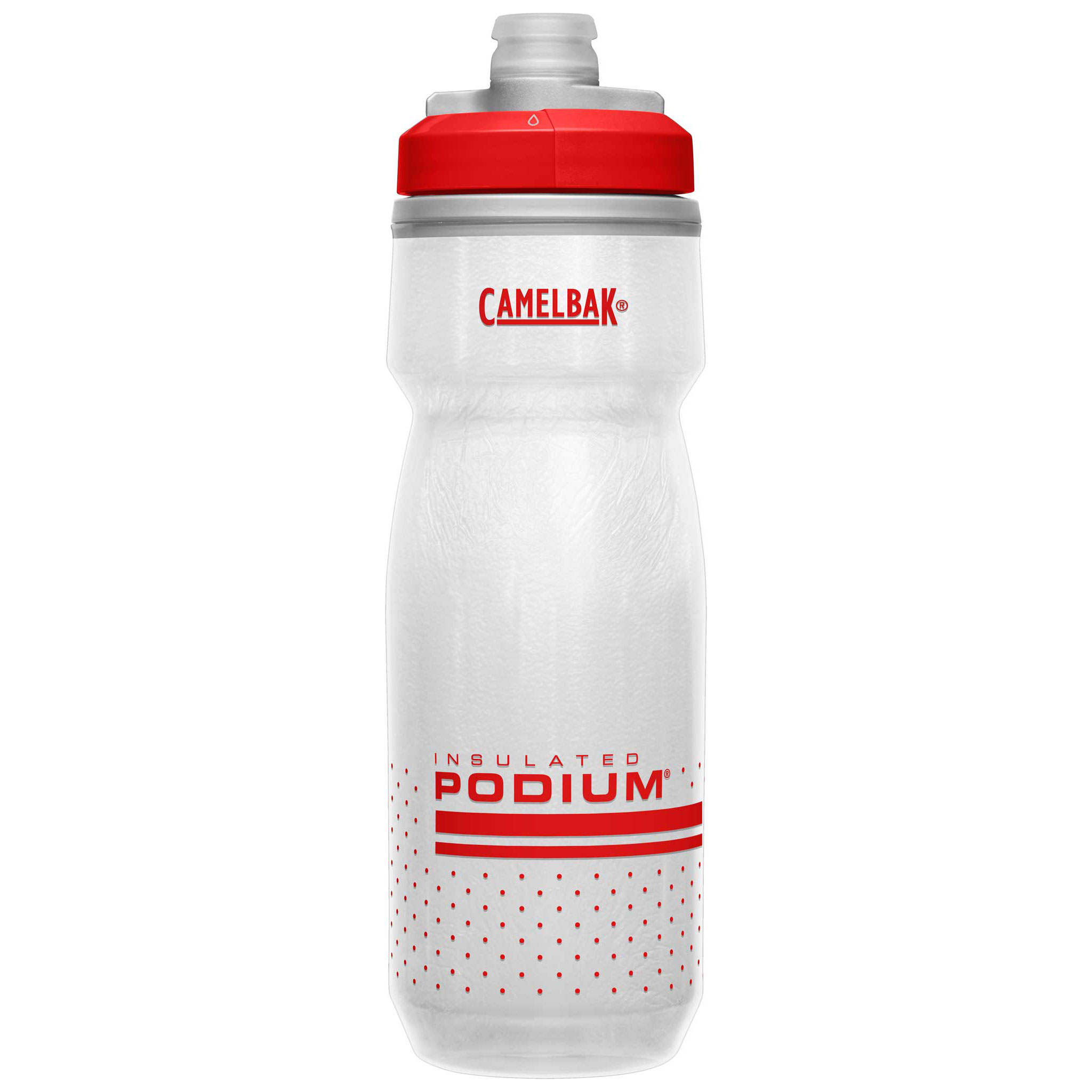 Camelbak Podium Chill Insulated Bottle, Fiery Red/White - 21oz