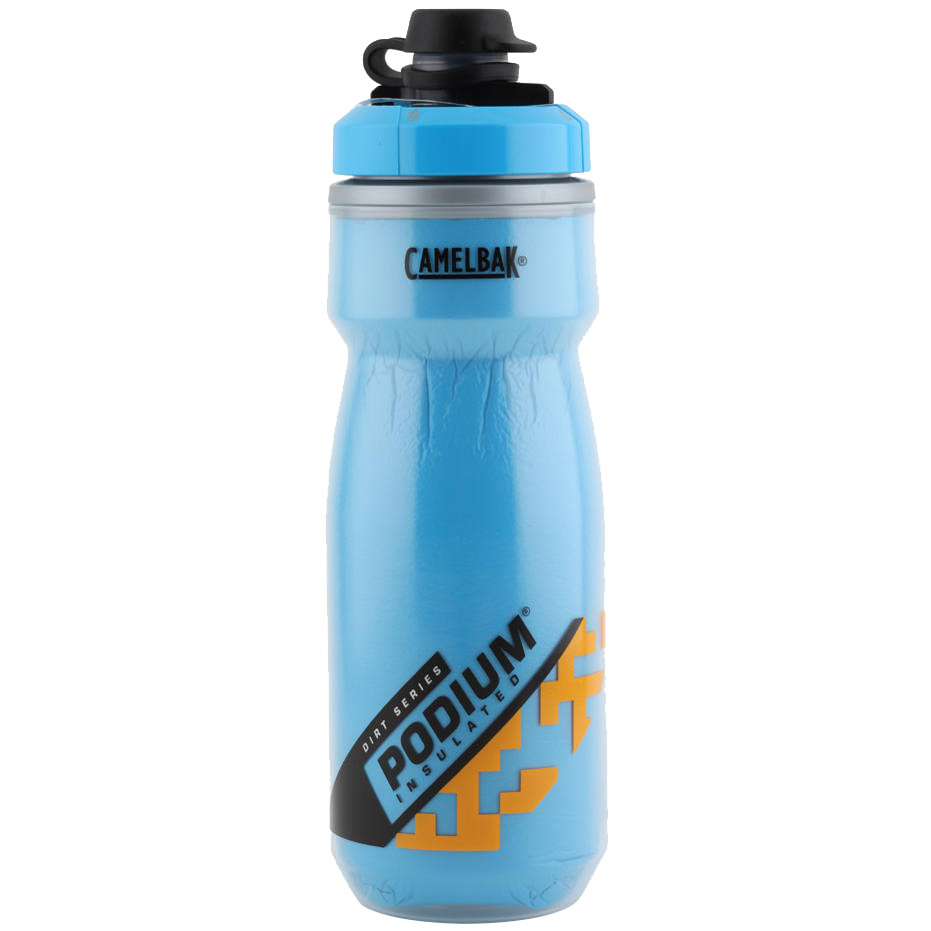 Camelbak Podium Chill Dirt Insulated Bottle, Blue/Orange - 21oz