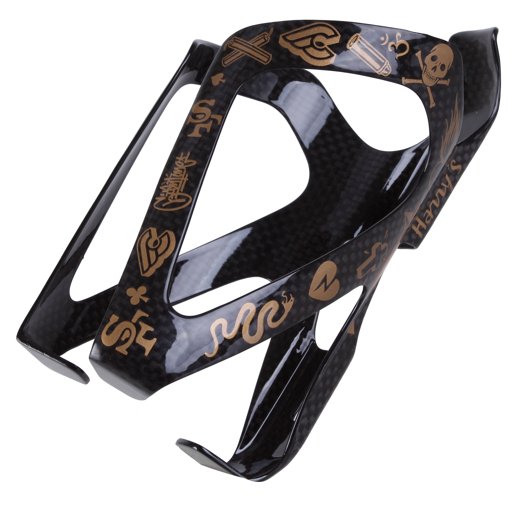 Cinelli Mike Giant Harry's Carbon Fiber Bottle Cage, Gold