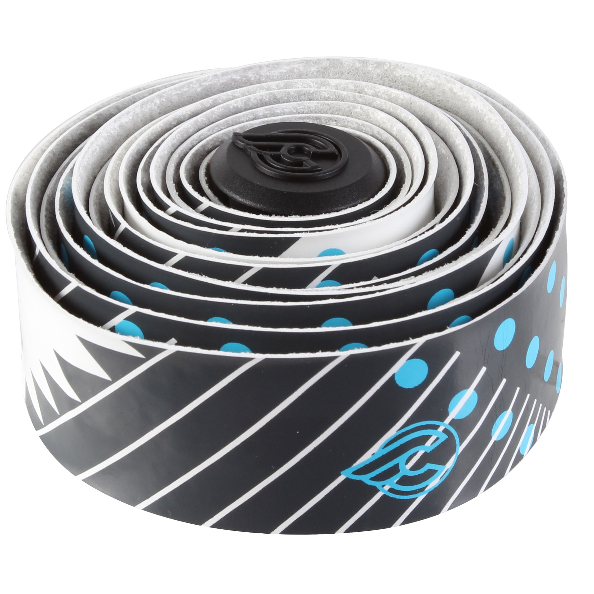 Cinelli Volee Handlebar Tape, Fantasy, Blk/Wht/Blue