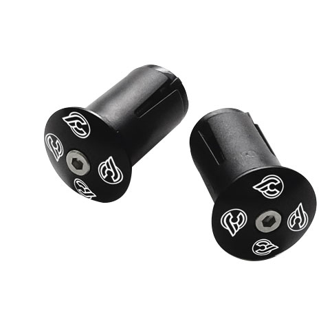 Cinelli Expander Alloy End Plugs, Ano Black Pair