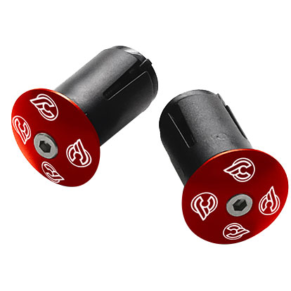 Cinelli Expander Alloy End Plugs, Ano Red Pair