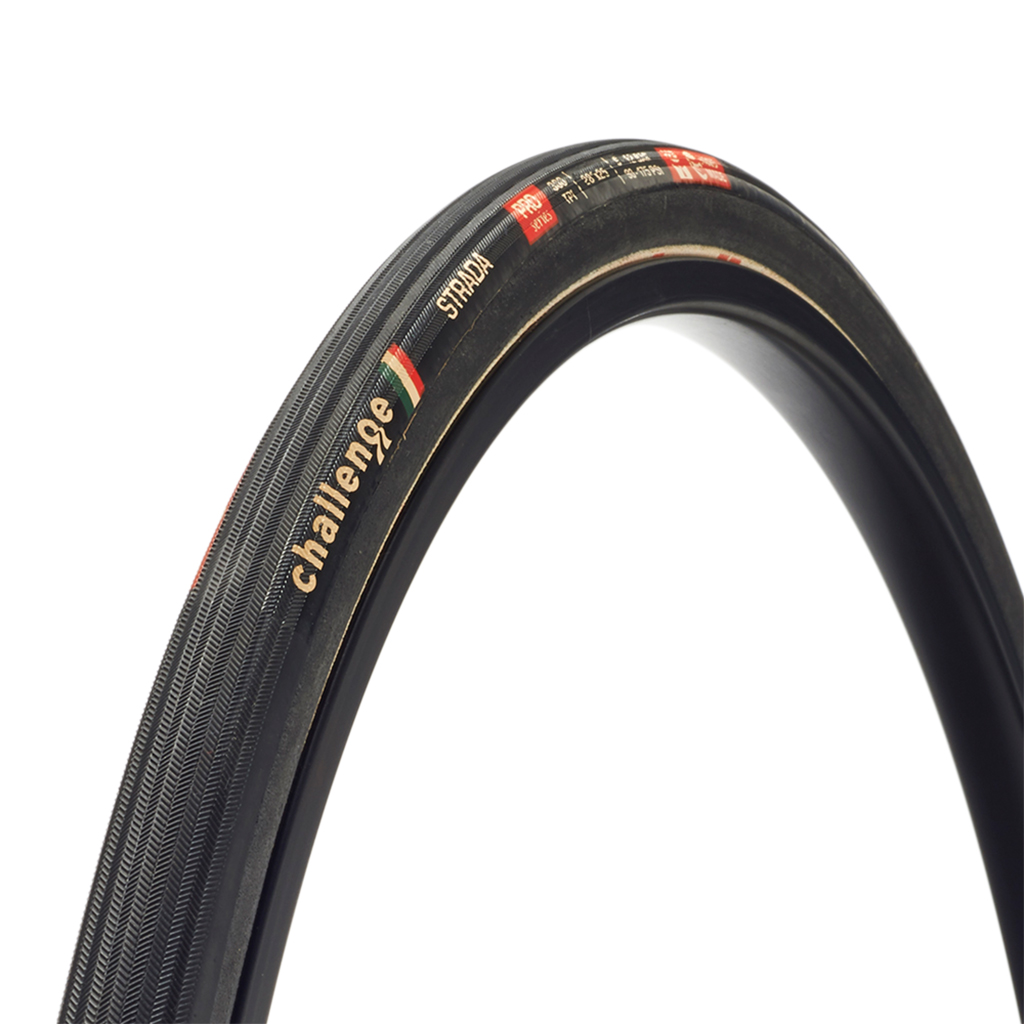 Challenge Tire Strada Pro Tubular Tire, 700x25 Black