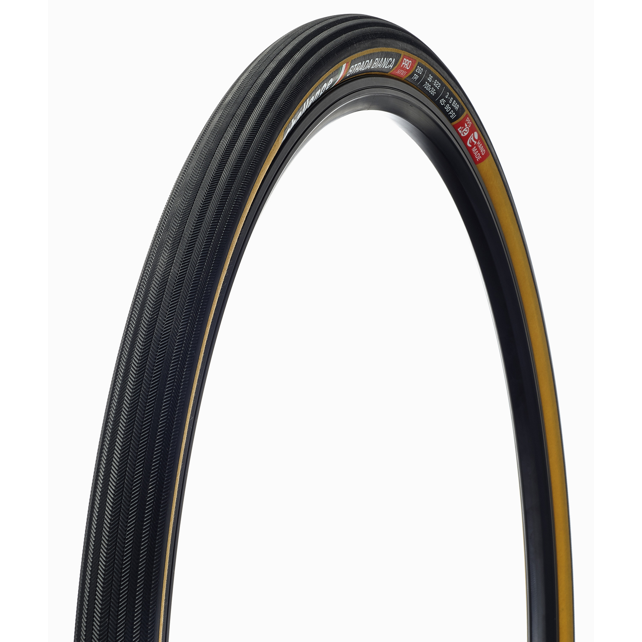 Challenge Tire Strada Bianca Pro Tire, 700 x 36 Black/Tan