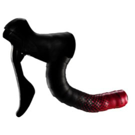 Ciclovation Leather Touch Handlebar Tape, Fusion Dot Blk/Red