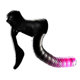 Ciclovation Leather Touch Handlebar Tape, Fusion Dot Blk/Pink