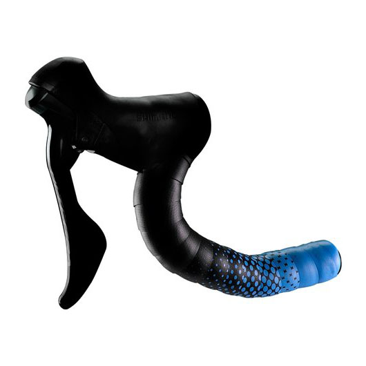 Ciclovation Leather Touch Handlebar Tape, Fusion Dot Blk/Blue