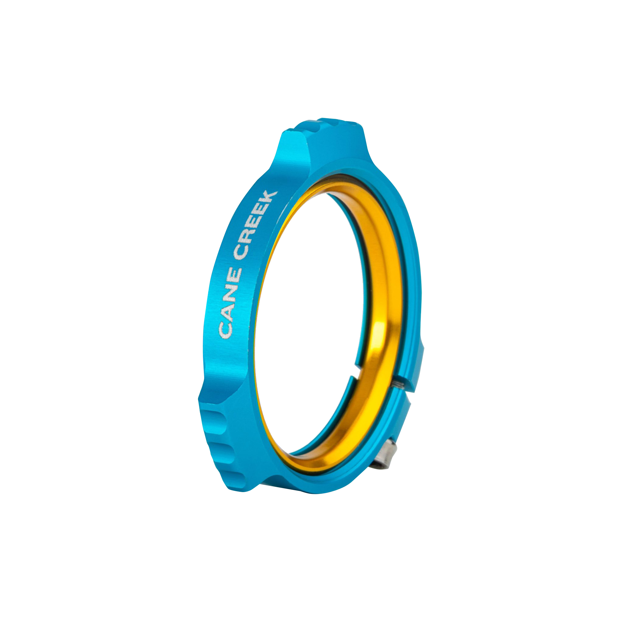 Cane Creek Alloy Preload Collar and Ti Bolt- Turquoise
