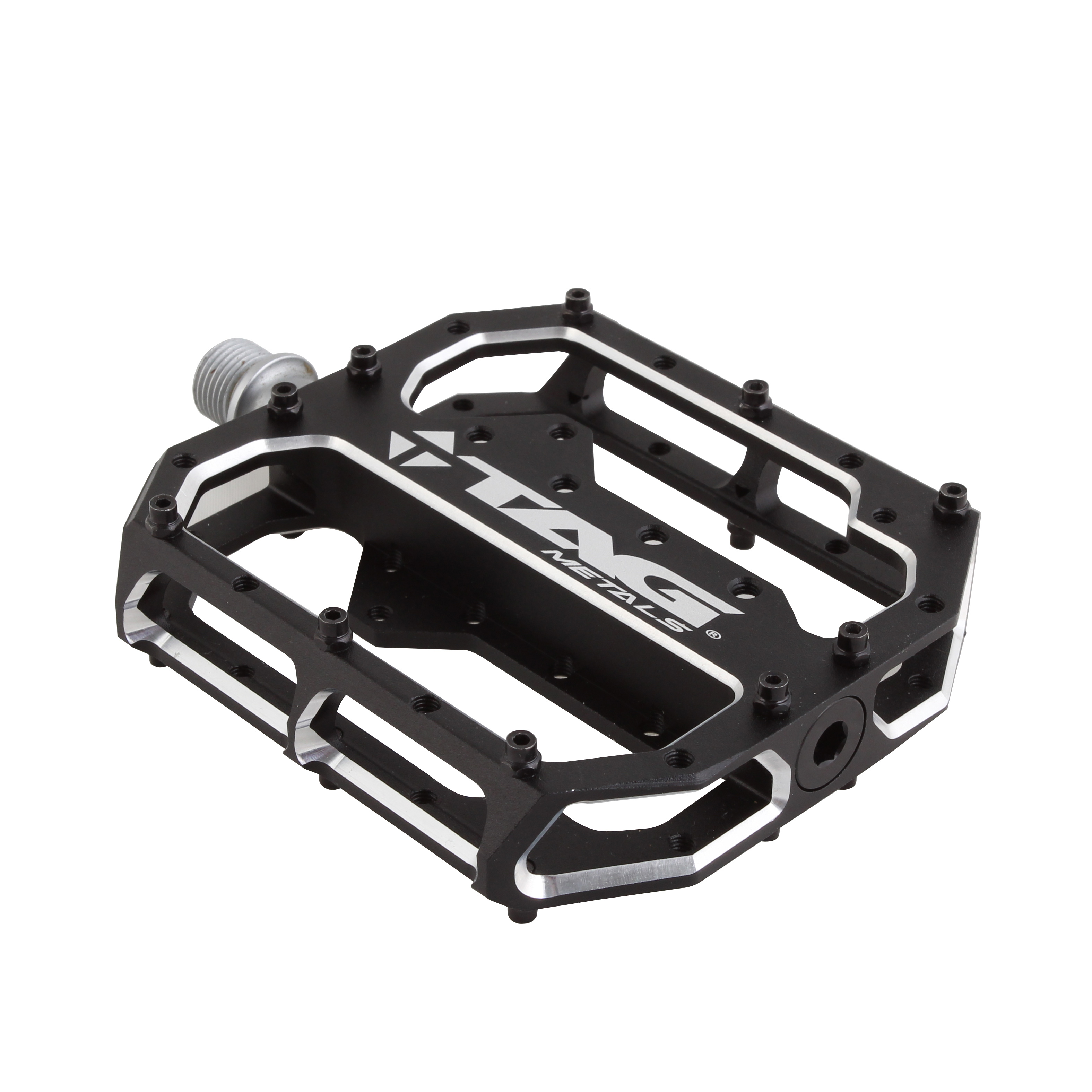 Tag Metals T1 Alloy Standard Platform Pedals, Black 