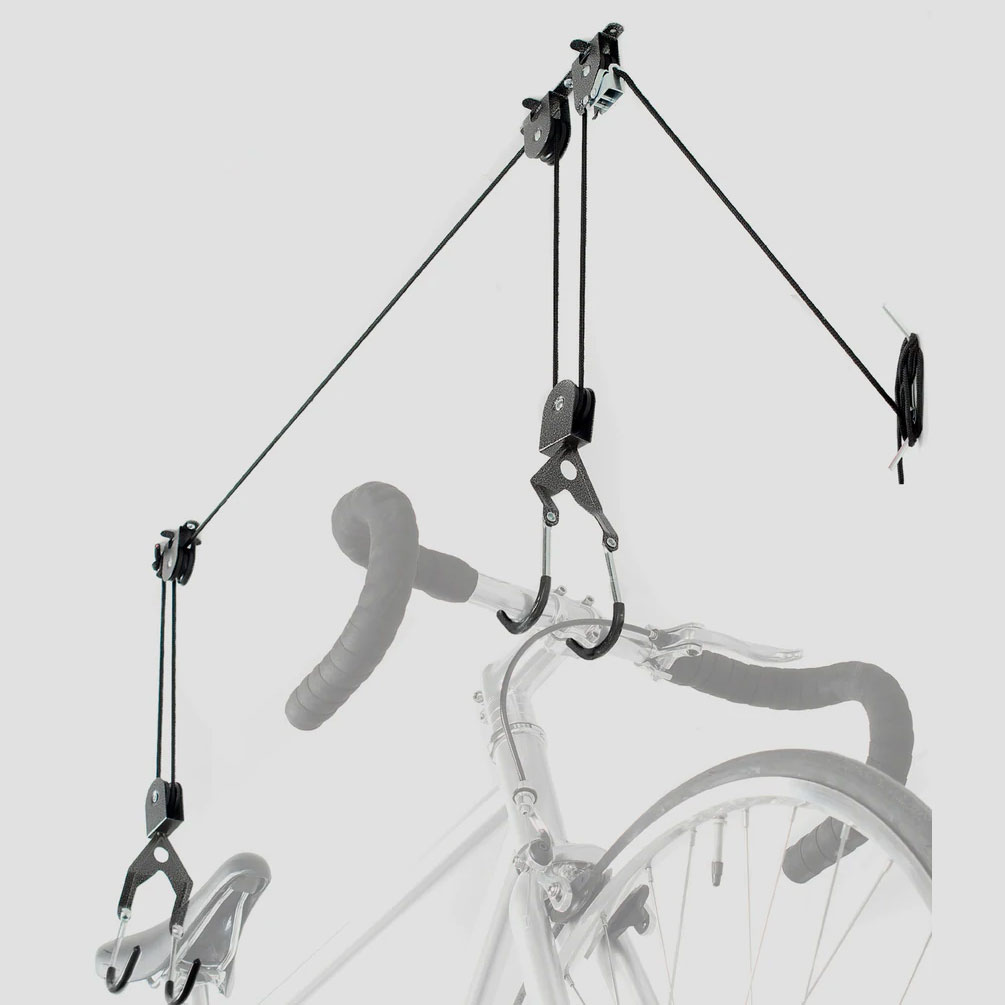 Delta Single Bike Ceiling Hoist with Straps