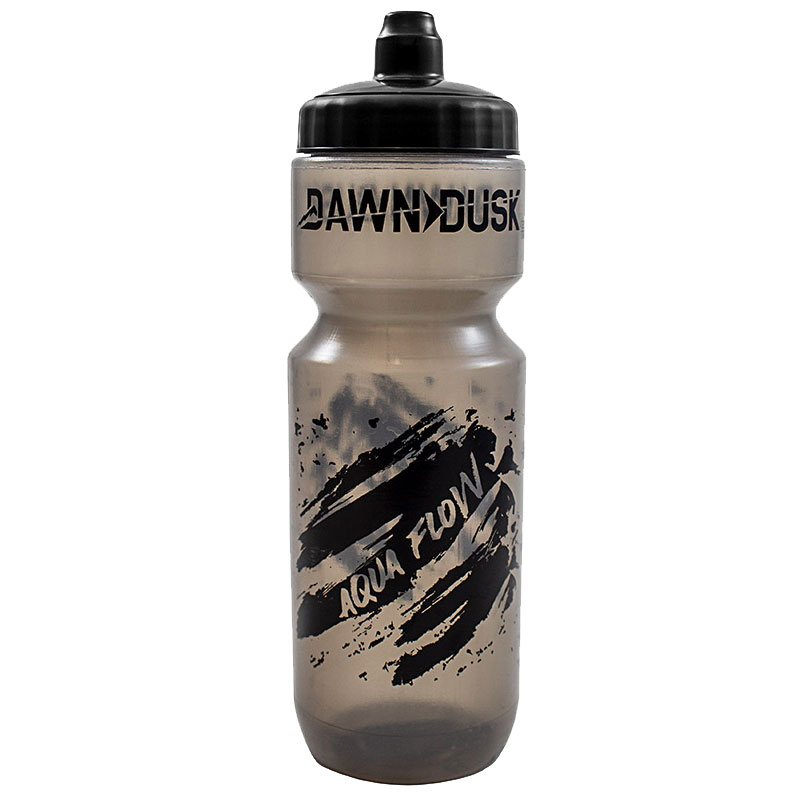 Dawn To Dusk Aqua Flow Bottle, Black/Clear - 25oz