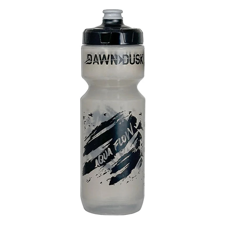 Dawn To Dusk Aqua Flow Bottle Pop 'n Loc Cap, Black/Clear - 25oz