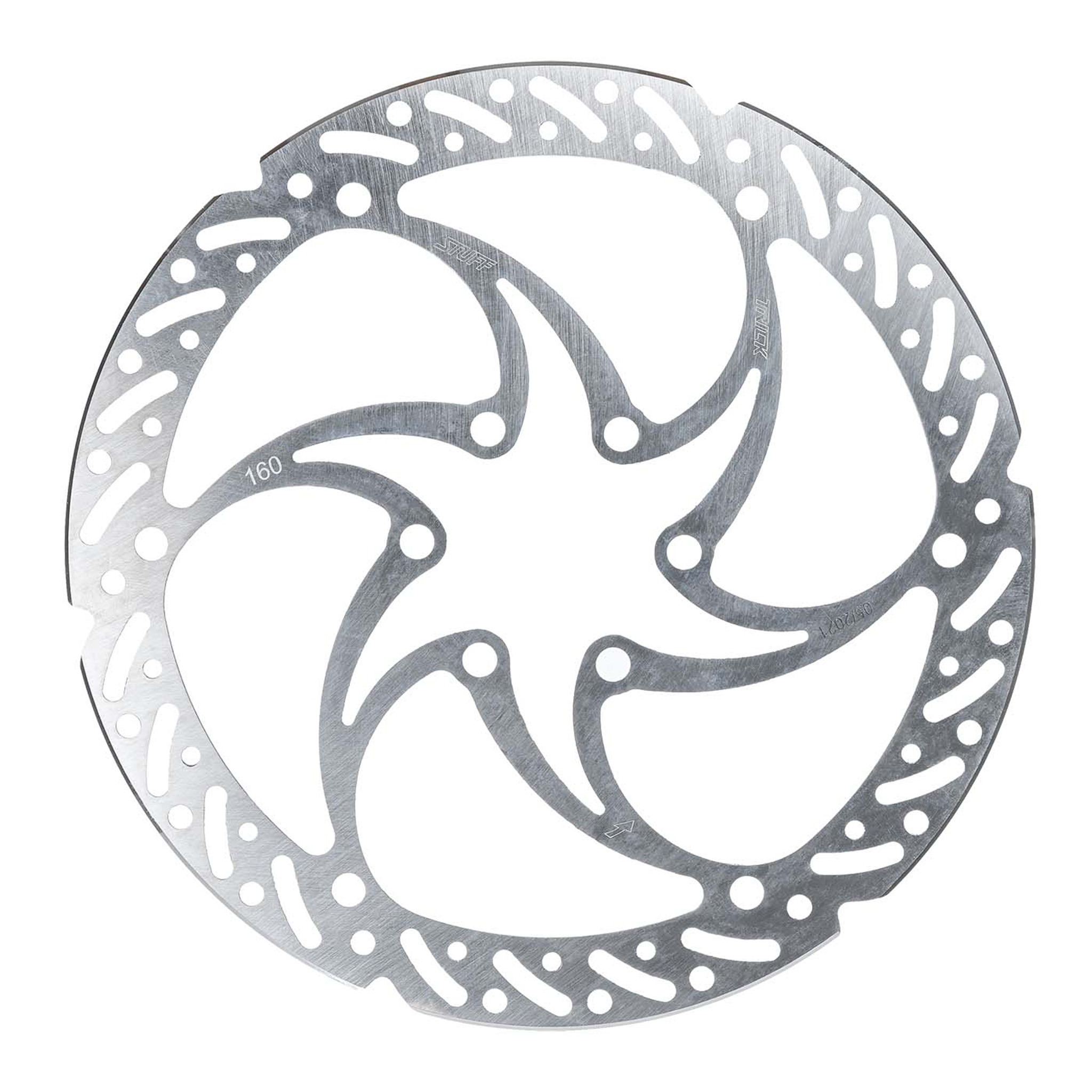 Trickstuff Heavy Duty 160mm Rotor, 6-Bolt, Silver 