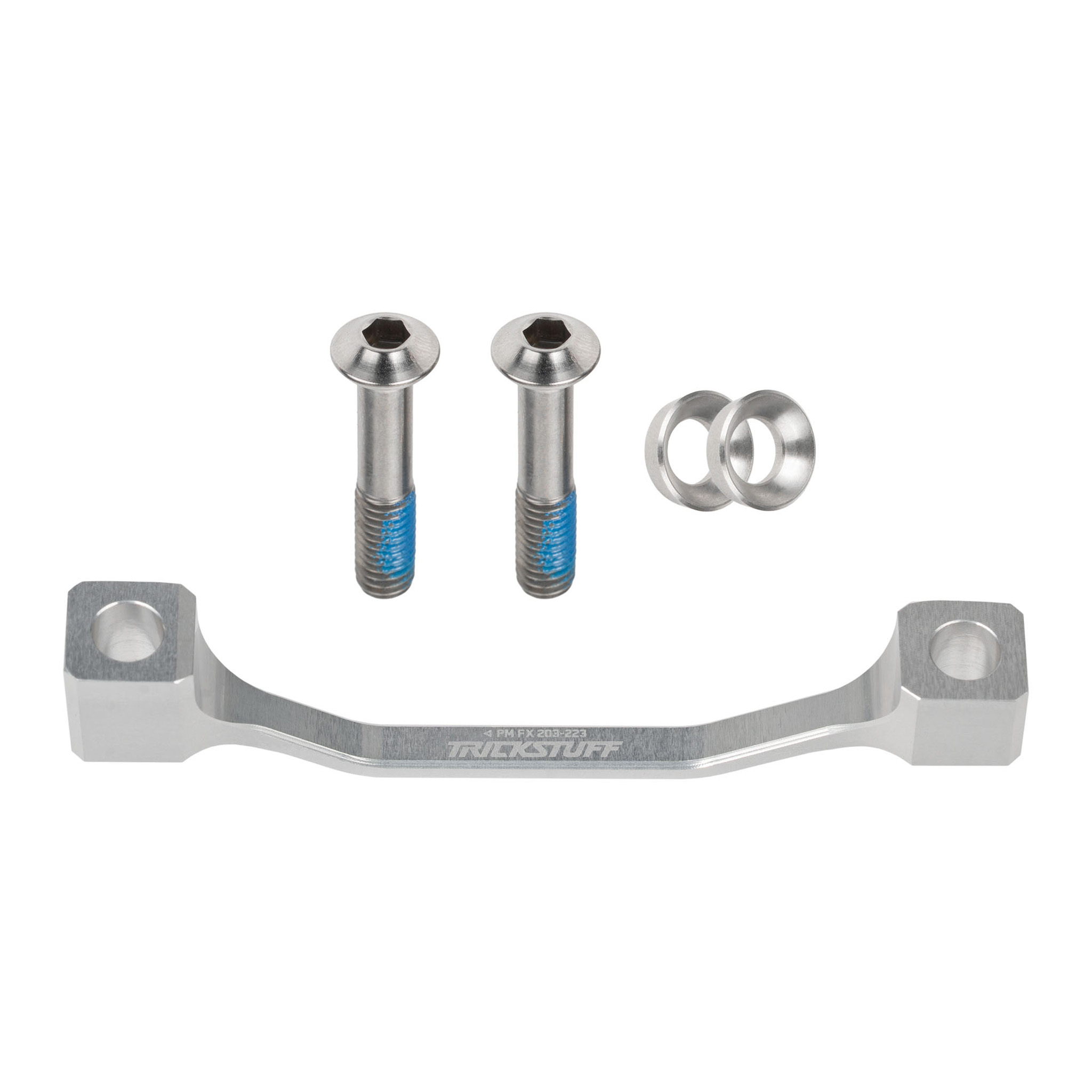 Trickstuff +20 PM 74mm Caliper Adapter, PM 203, Fox, Silver