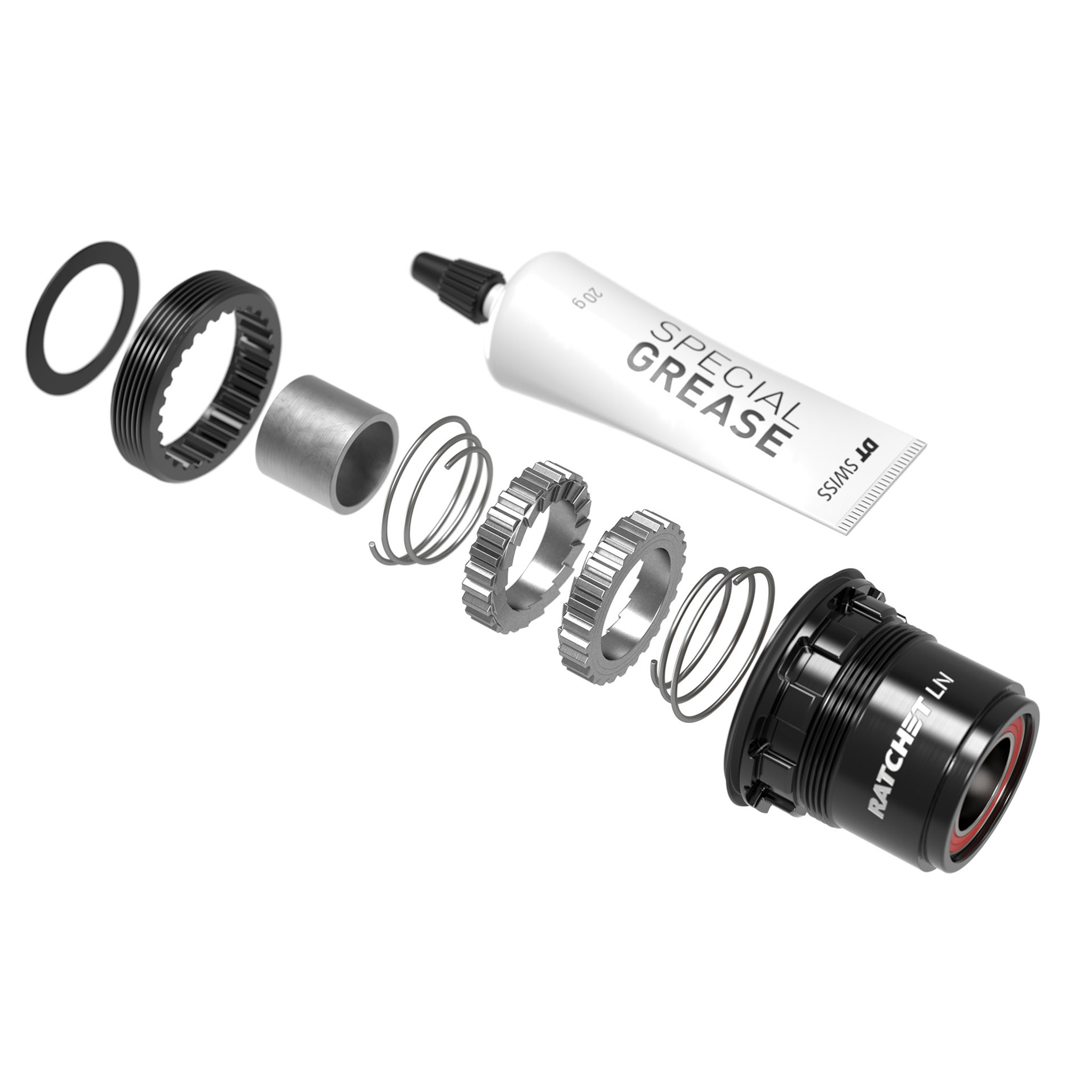 DT Swiss 370 Ratchet LN 18t Upgrade Kit, XD FH Body 