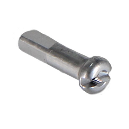 DT Swiss ProLock Alloy Nipple, 14g/16mm, Silver, Box/100