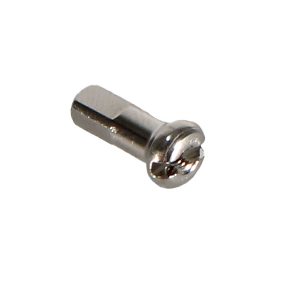 DT Swiss ProLock Brass Nipple, 14g/12mm, Silver, Box/100