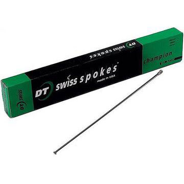 DT Swiss Champion 14g Spoke, SP, Black, 306mm, 20/Count