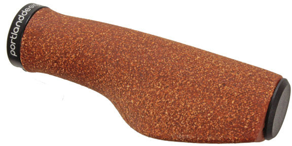Portland Design Works Cork Chop Lock-On Grips, Cork/Black