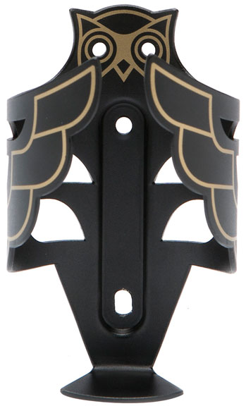 Portland Design Works The Owl Cage Bottle Cage, Black/Gold