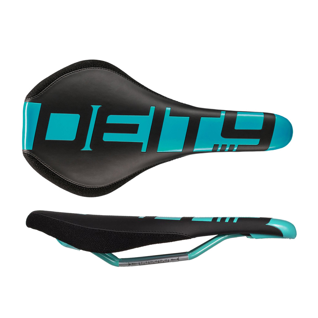 Deity Speedtrap All Mountain Saddle, CrMo, Turquoise