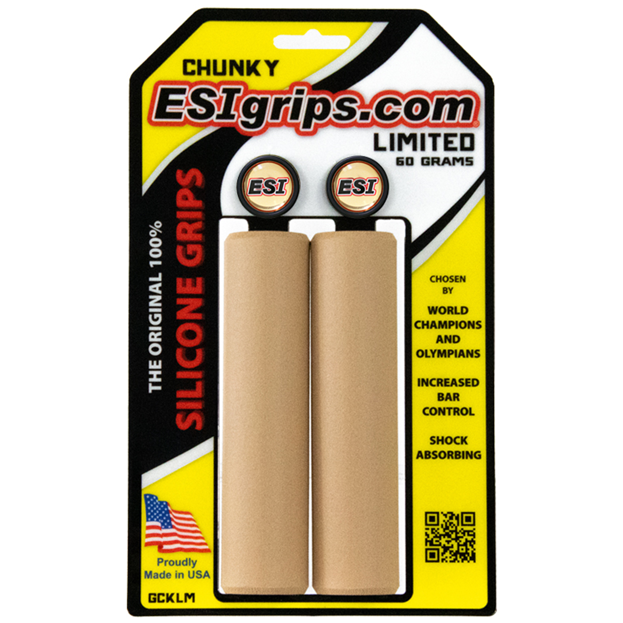 ESI grips MTB Chunky Silicone Grips, Tan