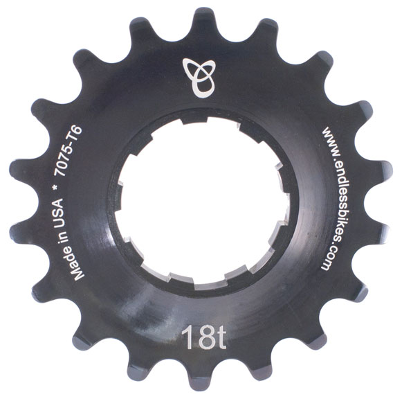Endless Bike Kick Ass Cog, 18t - Black Ano