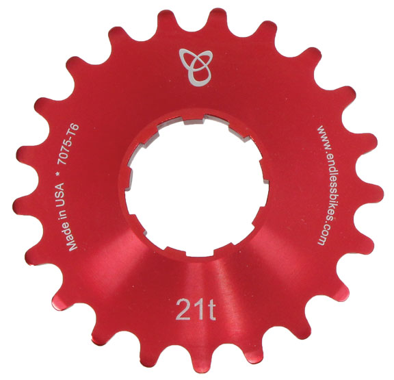 Endless Bike Kick Ass Cog, 21t - Red Ano