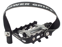 Power Grips Pedal Kit, Performance, Black/Silver, Pair