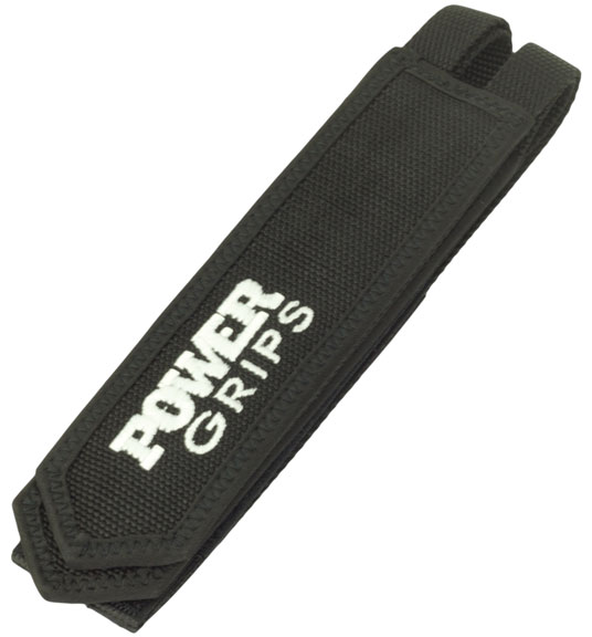 Power Grips Fat Straps Strap Set, Black/White, Pair