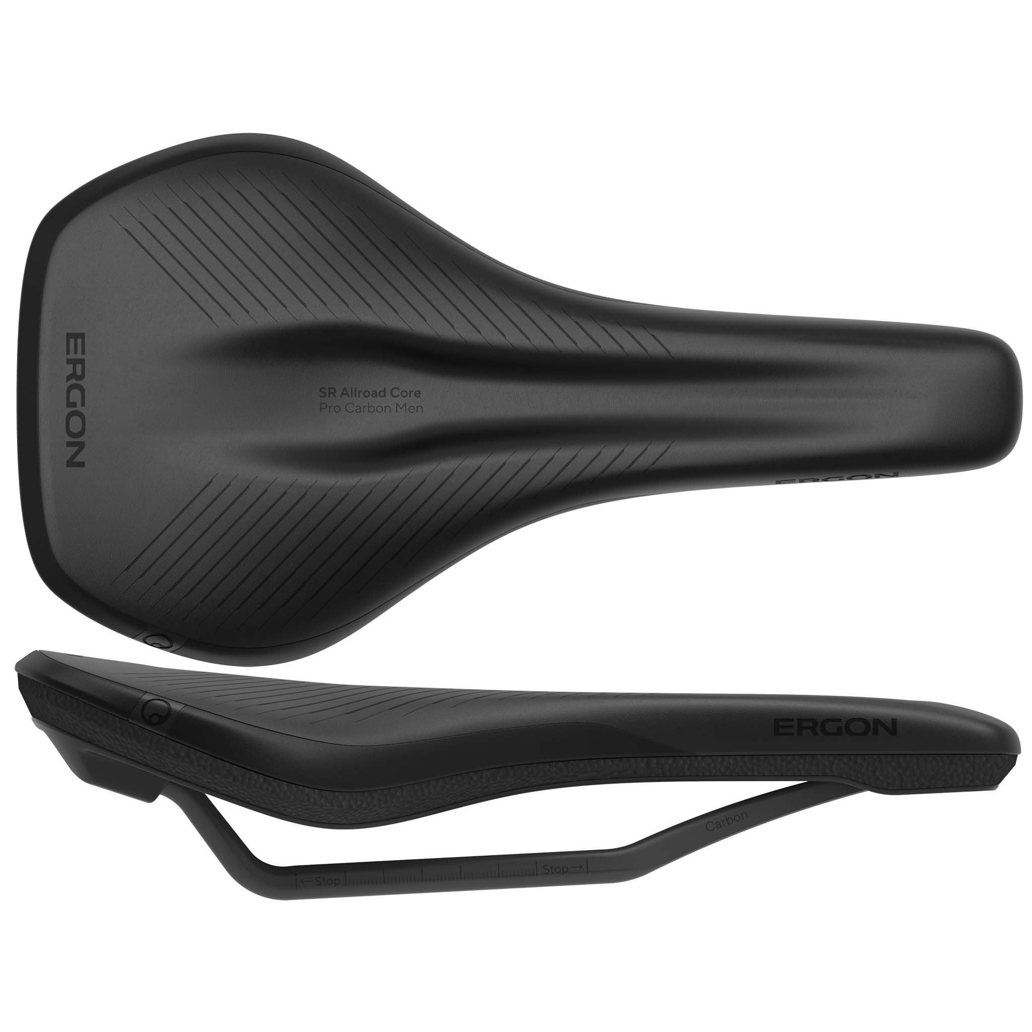 Ergon SR Allroad Core Pro Carbon Men's Saddle, M/L, Stealth