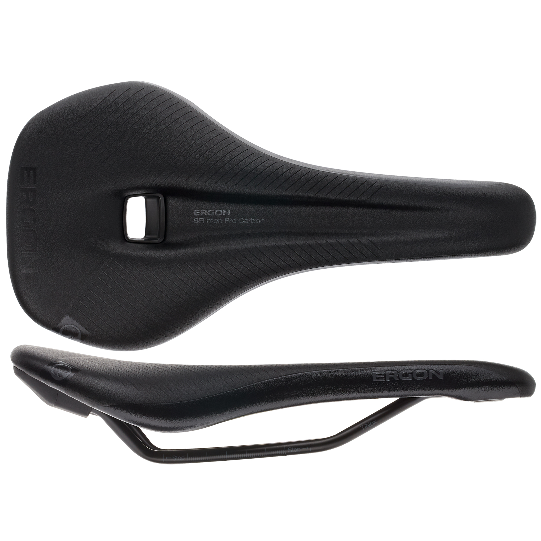 Ergon SR Pro Carbon Men's Saddle, Small/Medium, Stealth
