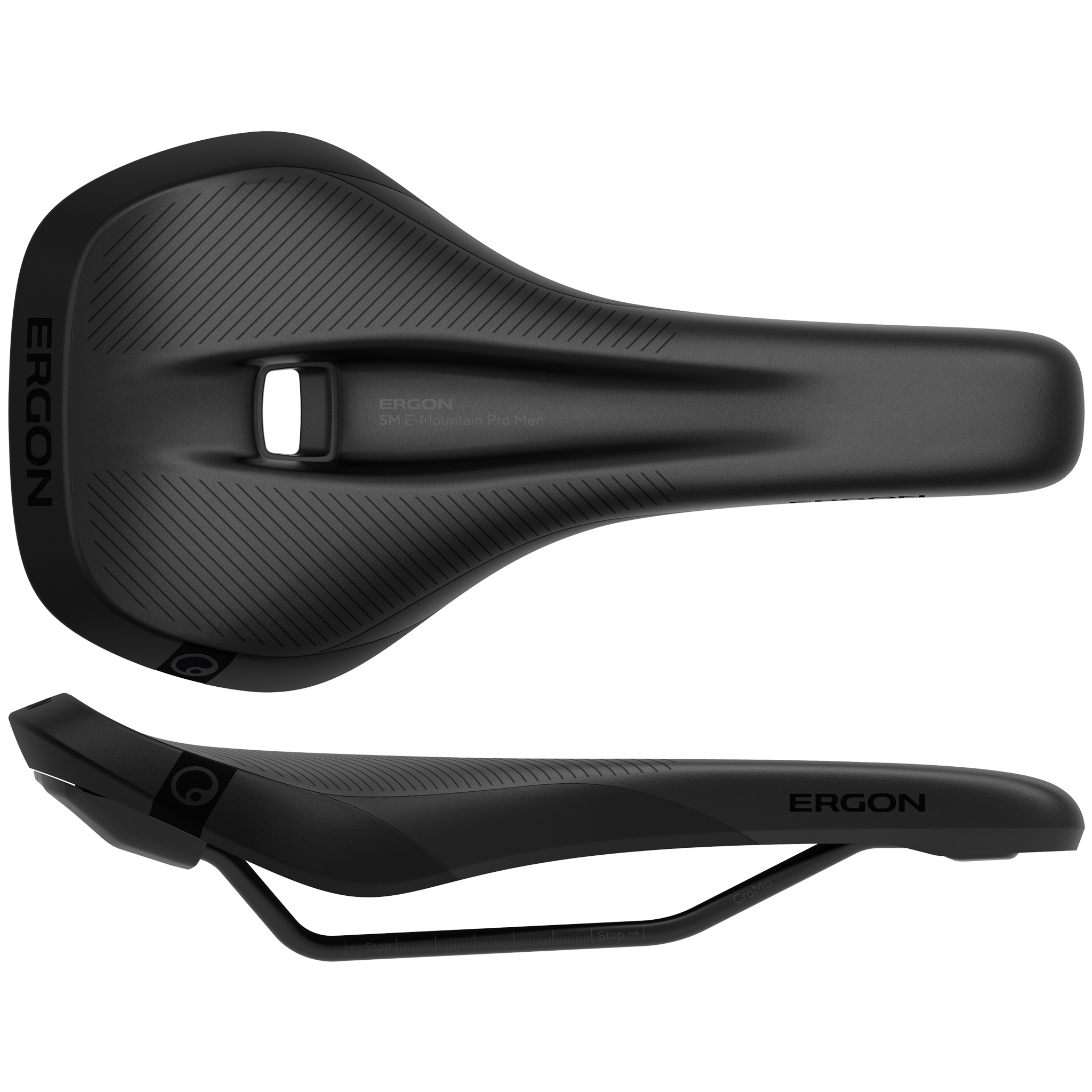 Ergon SM E-Mountain Pro Men's Saddle, S/M, Stealth