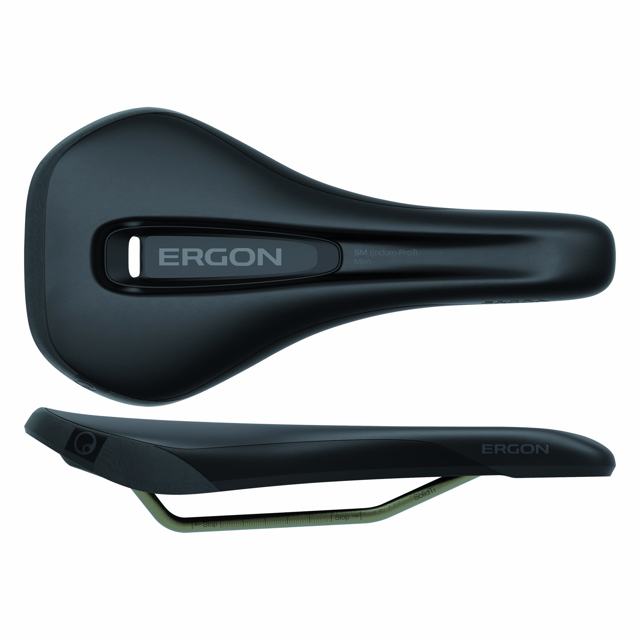 Ergon SM Enduro Pro Saddle, Small/Medium, Stealth