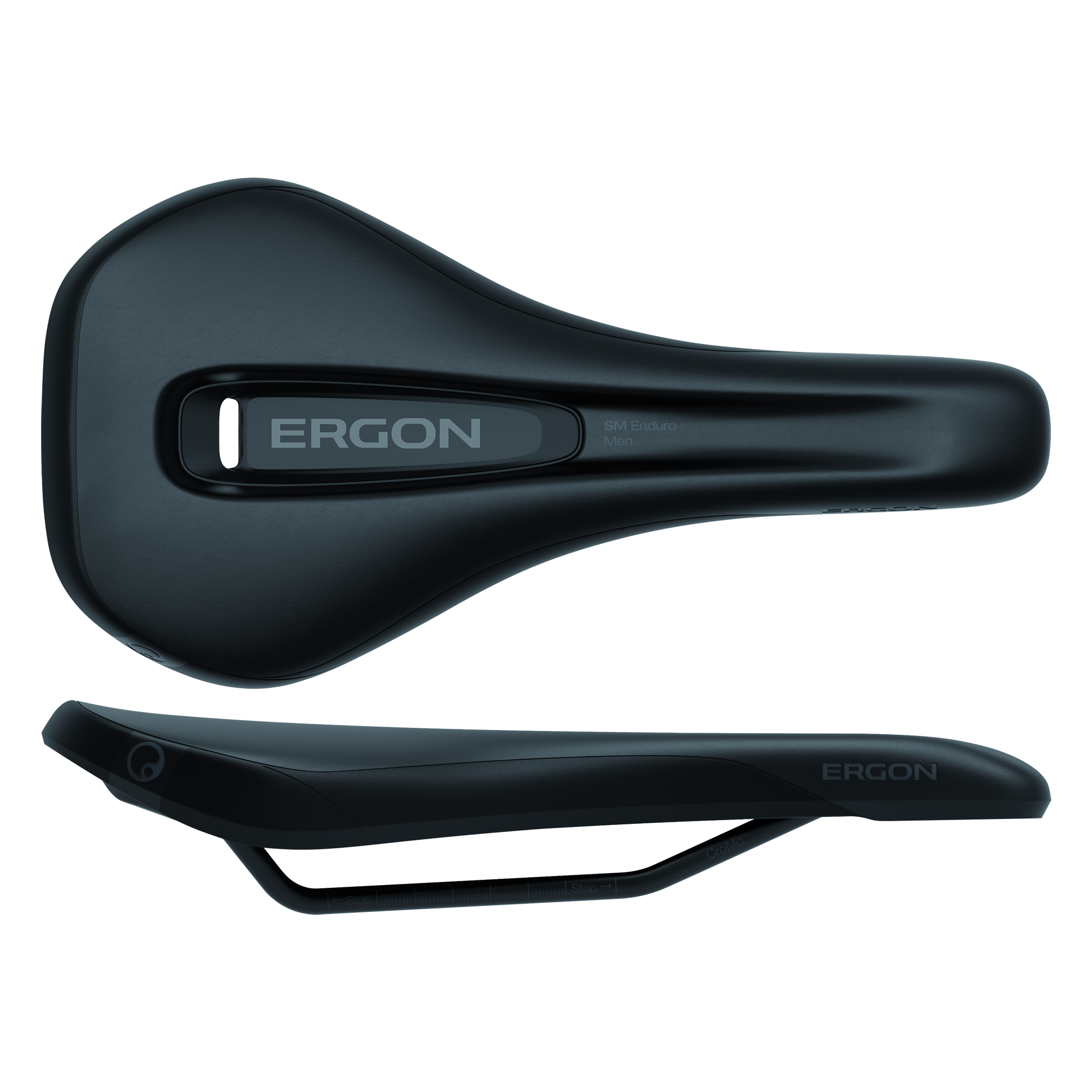 Ergon SM Enduro Saddle, Small/Medium, Stealth