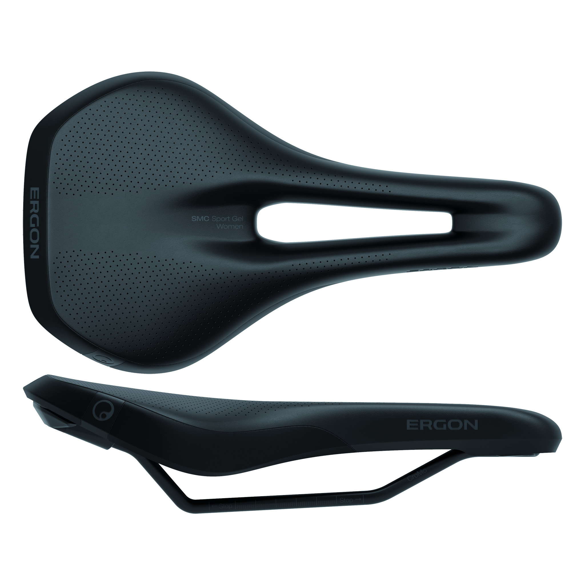 Ergon SMC Sport Gel Women's Saddle, Small/Medium, Stealth