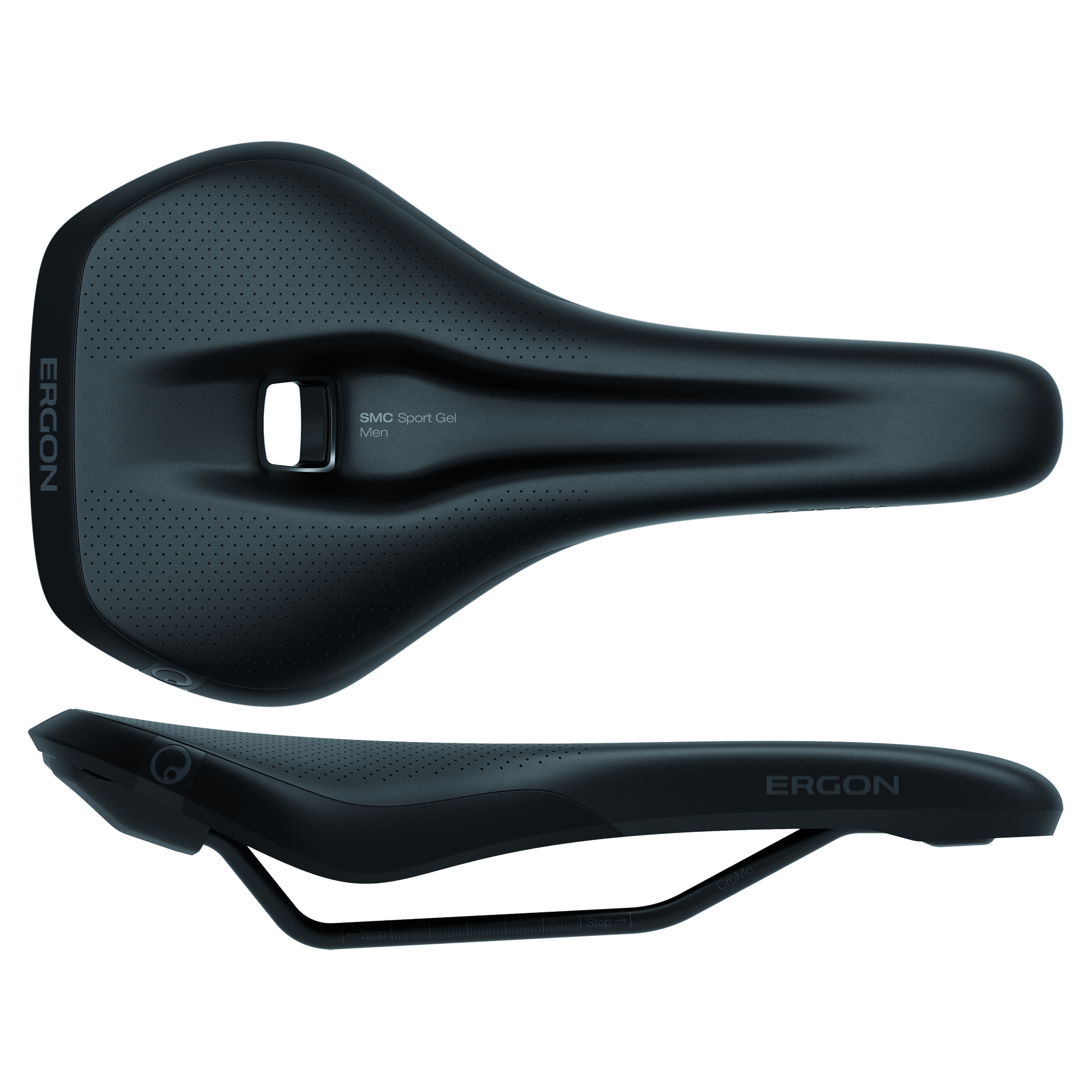 Ergon SMC Sport Gel Men's Saddle, Small/Medium, Stealth