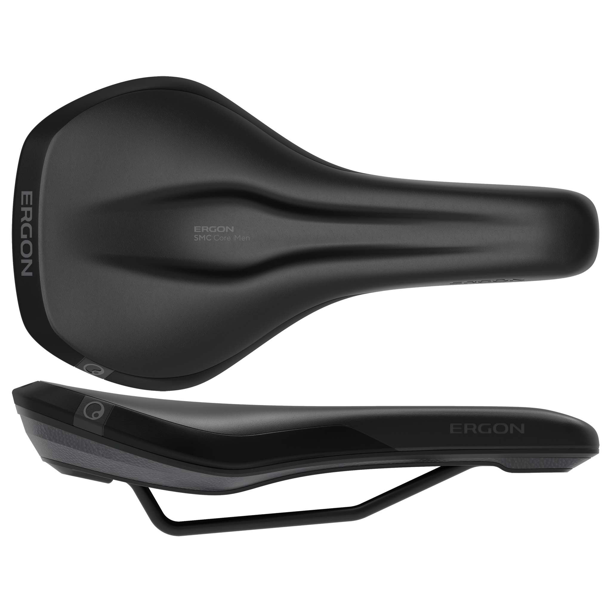 Ergon SMC Core Men's Saddle, Small/Medium, Blk/Gry
