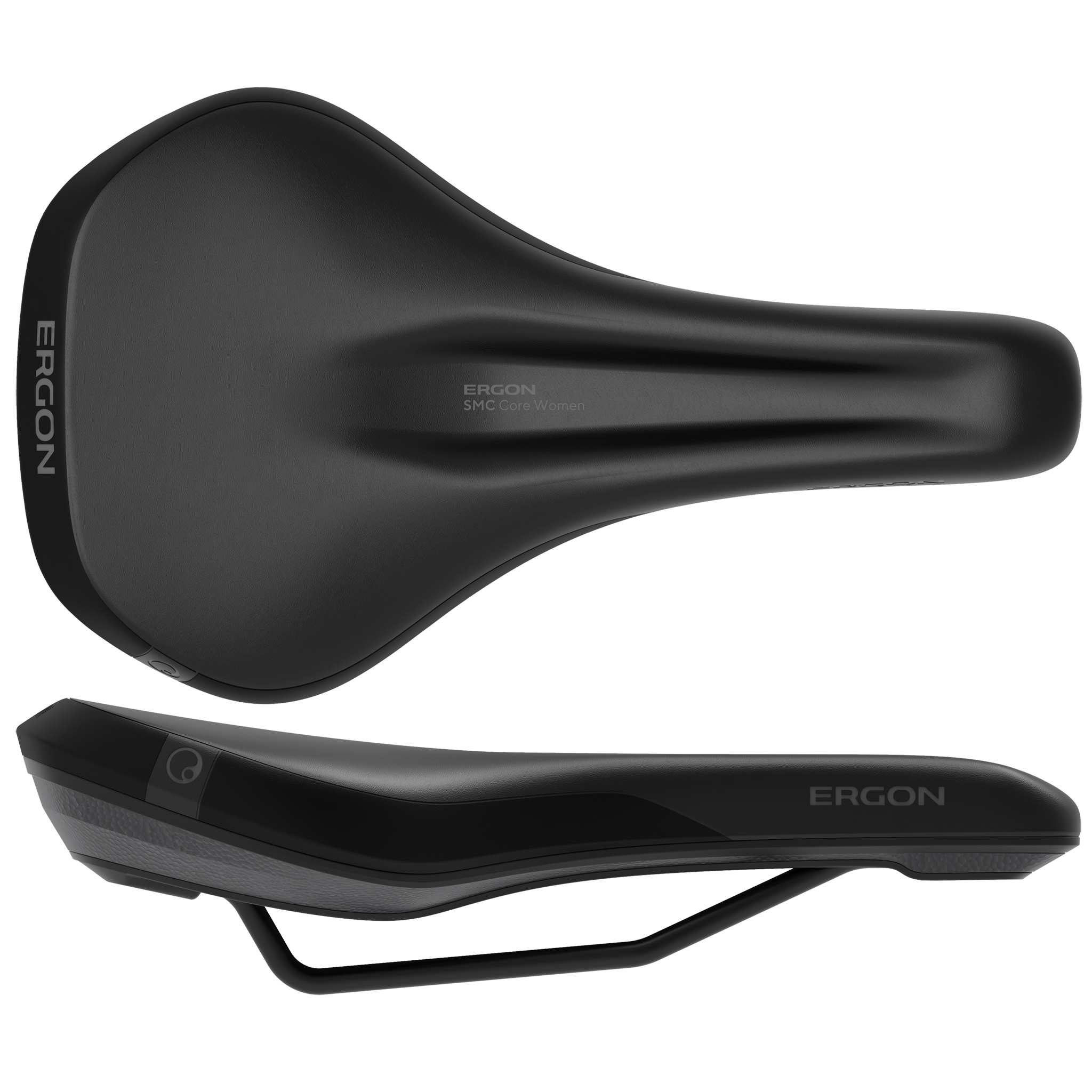 Ergon SMC Core Women's Saddle, Medium/Large, Blk/Gry