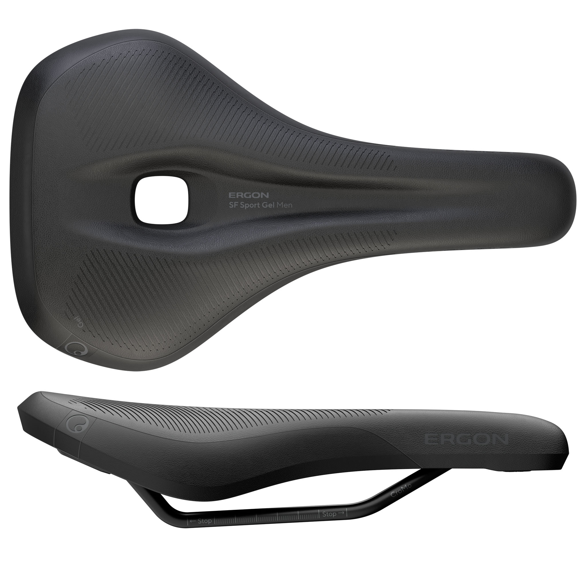 Ergon SF Sport Gel Men's Saddle, Small/Medium, Black