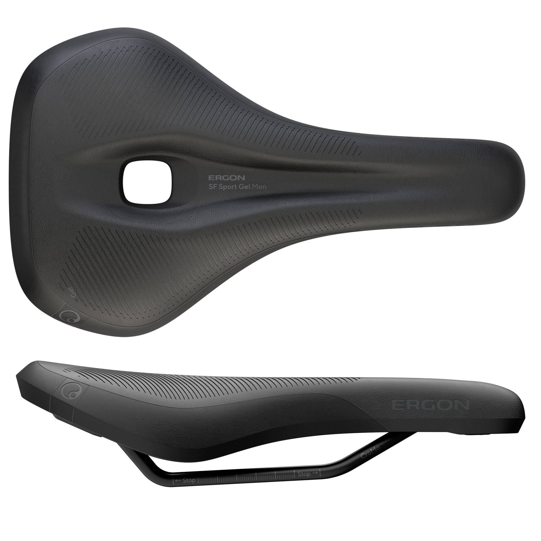 Ergon SF Sport Gel Men's Saddle, Medium/Large, Black