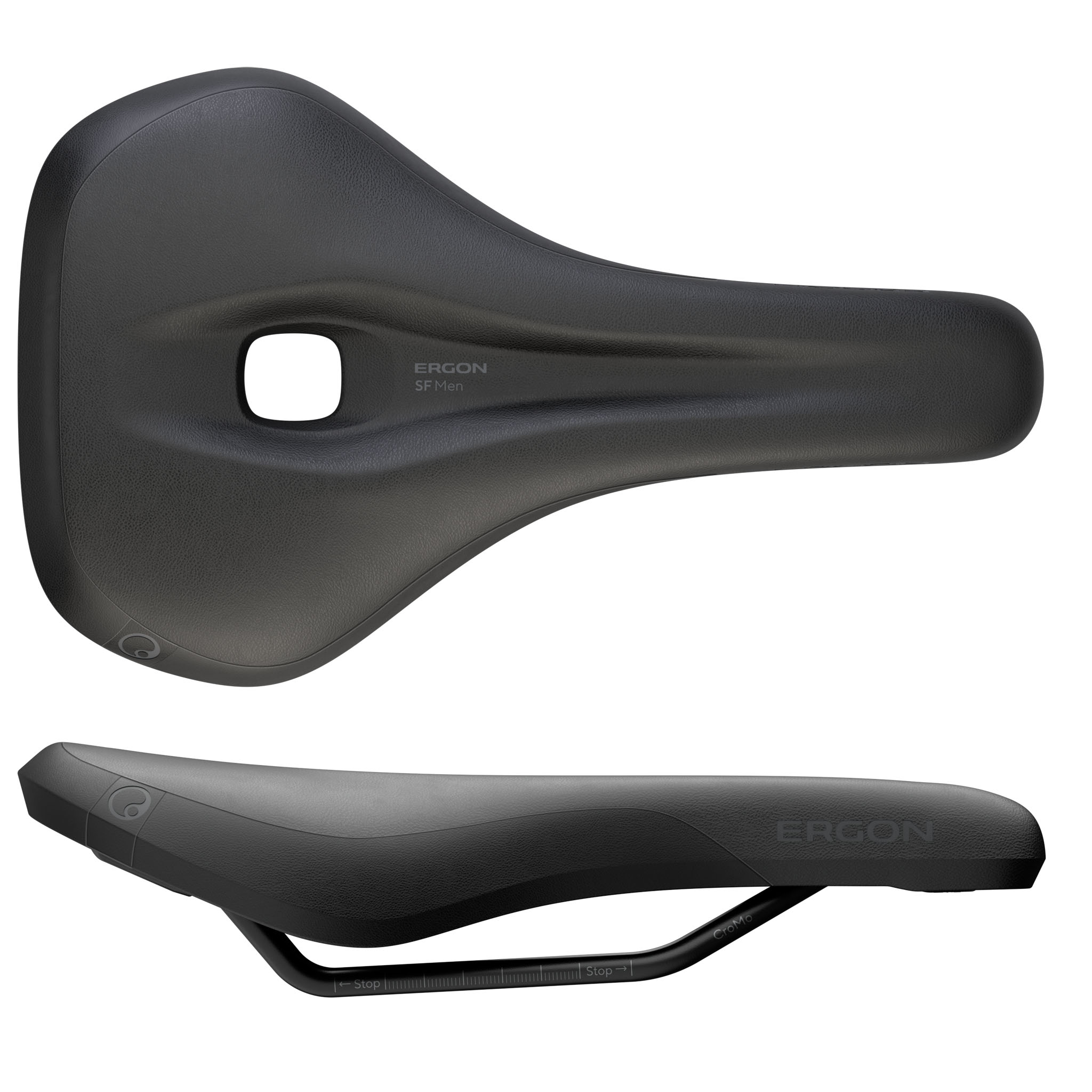 Ergon SF Men's Saddle, Medium/Large, Black