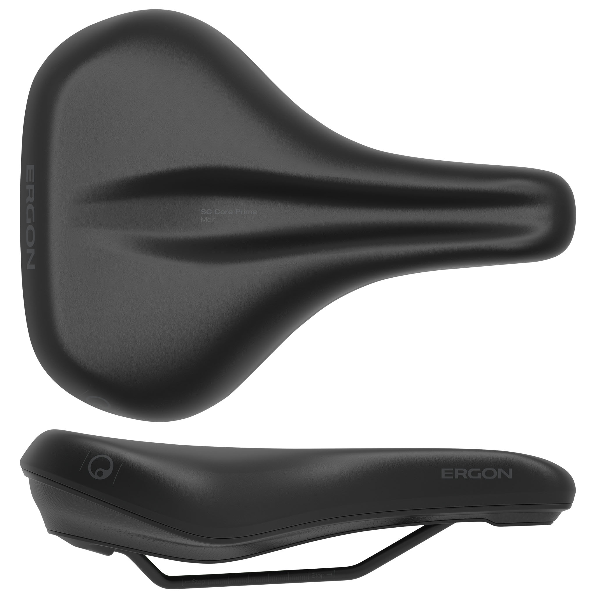 Ergon SC Core Prime Men's Saddle, Medium/Large, Black