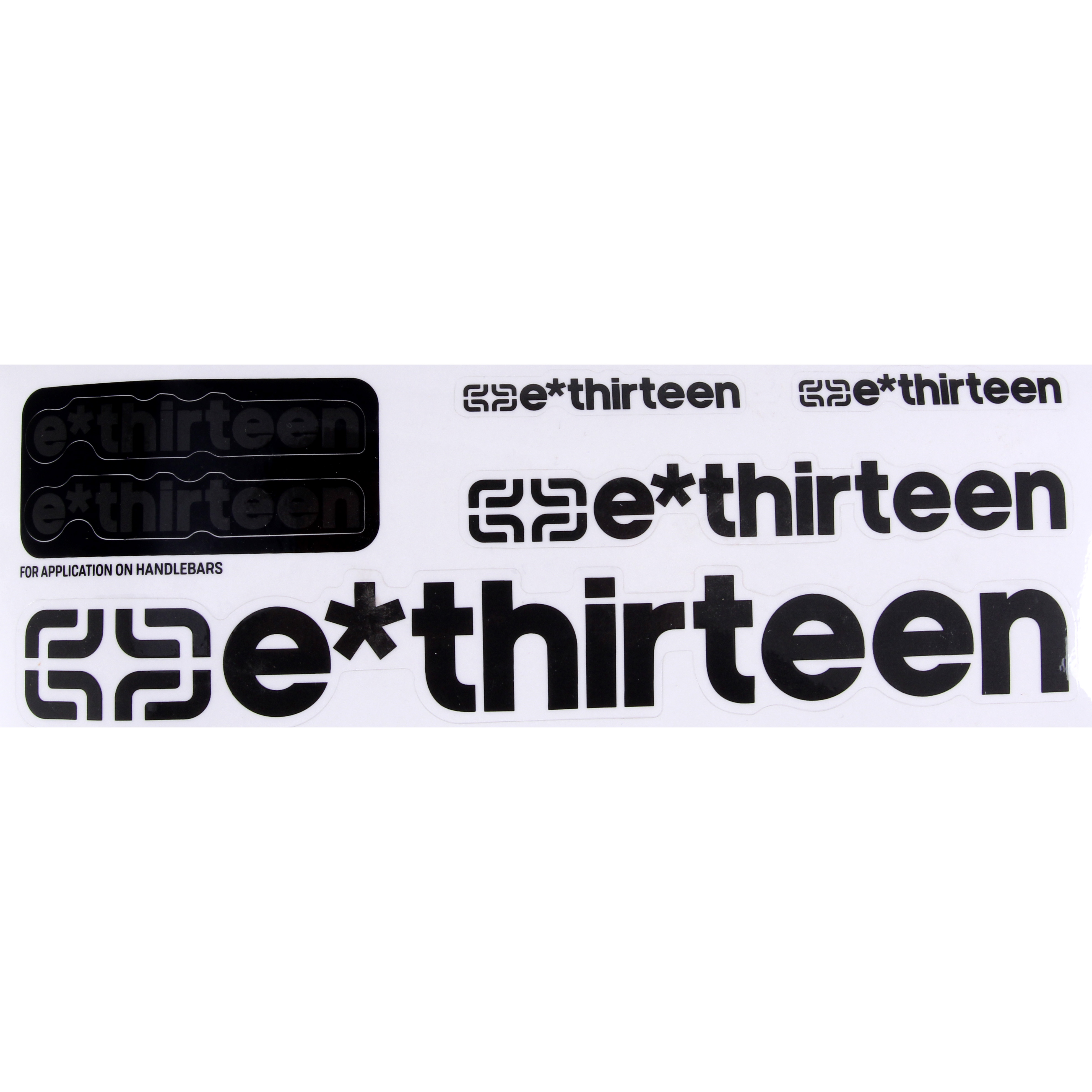 E*thirteen Race Handlebar Decal Set, Doom Gray 