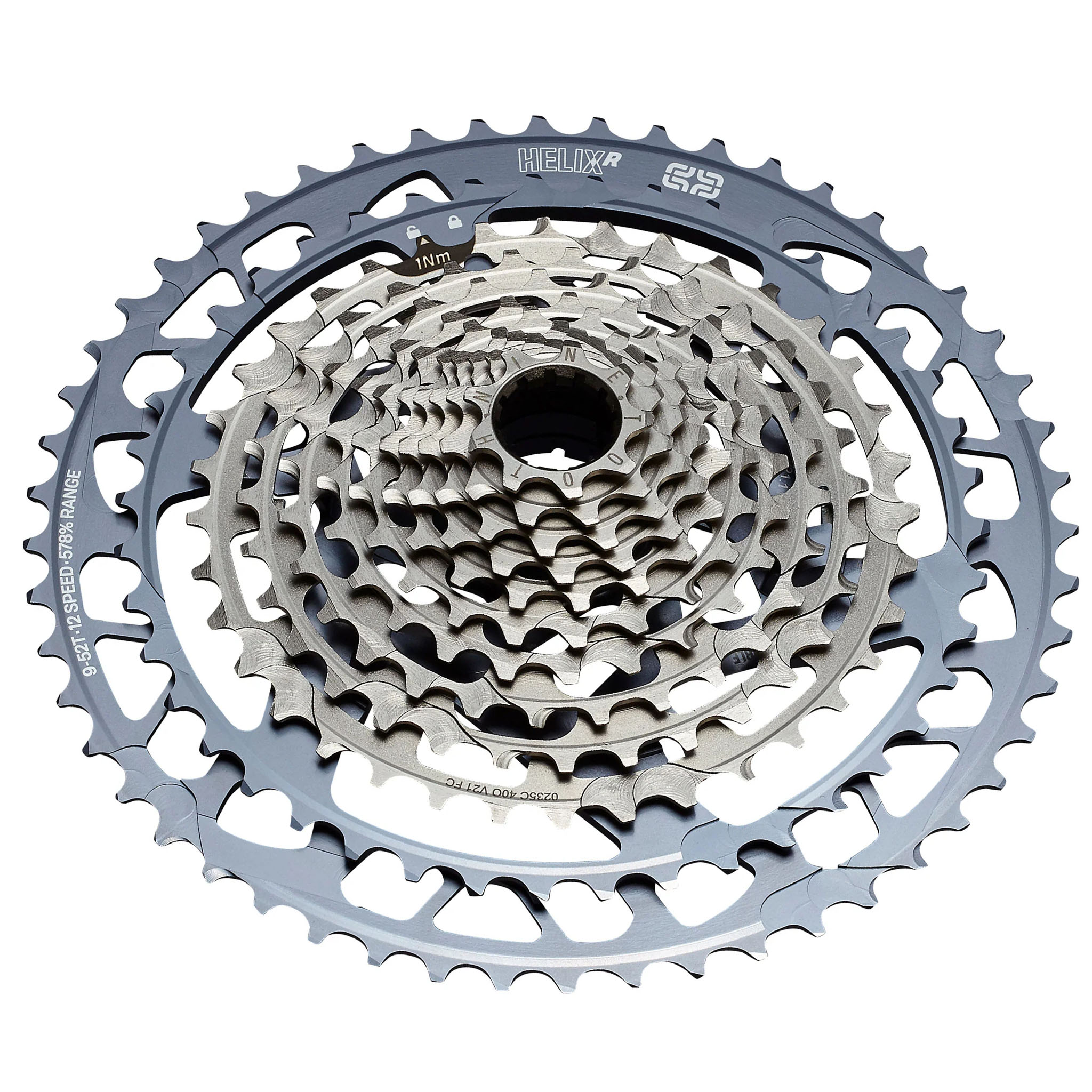 E*thirteen Helix Race 12sp Cassette, 9-52t - Gray
