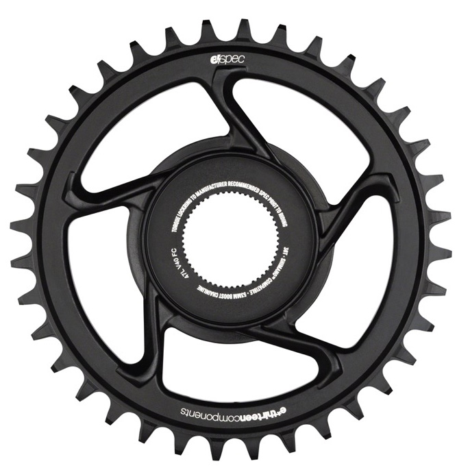 E*thirteen e*spec Aluminum Chainring, Shim EP8/E8000, 34t - Black